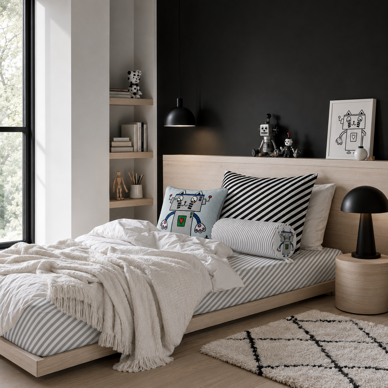 Ivy Gun's Kids -  Bedding Robot collection