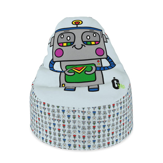 Love Bot Kids Bean Bag Chair – Blue | Ivy Gun Kids