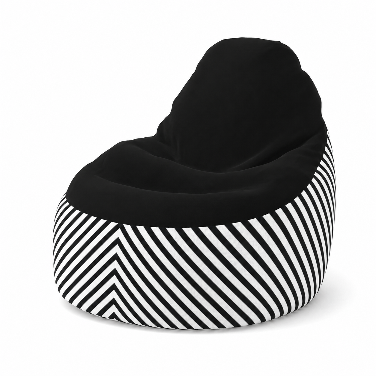 Black & White Bean Bag Chair | Ivy Gun