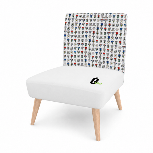 Robot Parade White Kids Occasional Chair | Ivy Gun Kids