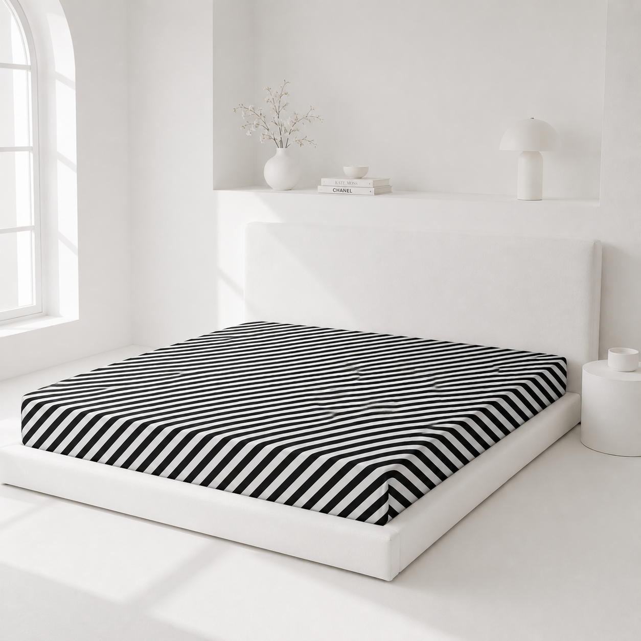 Black and white Fitted Sheets