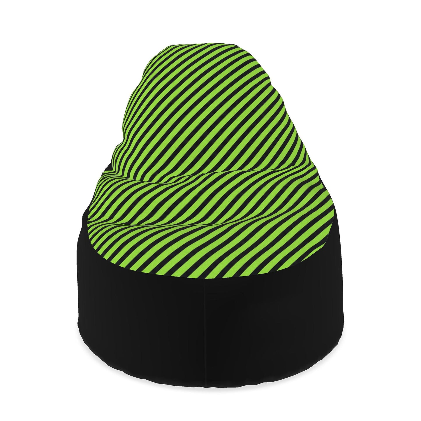 Acid Green Stripe Bean Bag Chair | Ivy Gun