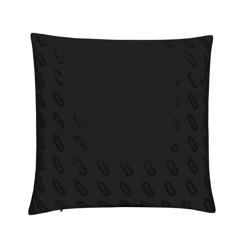 Black pillow on a white background